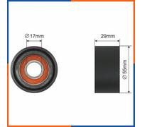 Rullo tenditore cinghia trapezoidale Plastica RNK-BM-006 NTY per BMW 3 Coupé 7 3