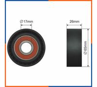 Rullo tenditore, cinghia poly-v per CHEVROLET | 1854164