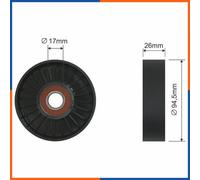 Rullo tenditore, cinghia poly-v per CHRYSLER | 05096525AA