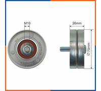 Rullo tenditore, cinghia poly-v per CHRYSLER | 4861633AA