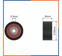Rullo tenditore, cinghia poly-v per CITROEN | 1613838480
