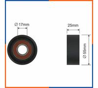 NTY RNK-CT-009 Rullo tenditore, Cinghia Poly-V per CITROËN,FORD,MAZDA,PEUGEOT,SU