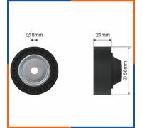 Rullo tenditore, cinghia poly-v per DACIA | 1175000Q0M