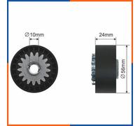 Rullo tenditore, cinghia poly-v per DACIA | 1175000QAH