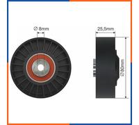 Rullo tenditore, cinghia poly-v per DAEWOO | 62145278