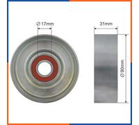Rullo tenditore cinghia trapezoidale RNK-FR-031 NTY per FORD MONDEO I Tre volumi