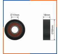 NTY RNK-FR-024 Rullo tenditore cinghia Poly-V