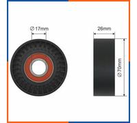 NTY RNK-FR-008 Rullo tenditore cinghia Poly-V