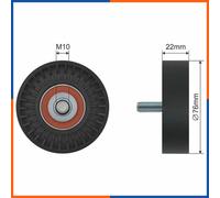 Rullo tenditore, cinghia poly-v per HYUNDAI | 0K55215983C