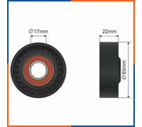 NTY RNK-HY-003A Rullo tenditore, Cinghia Poly-V per HYUNDAI,KIA