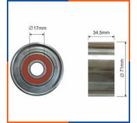 Rullo tenditore, cinghia poly-v per MAZDA | RF5D15940A