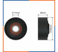 Rullo tenditore, cinghia poly-v per NISSAN | 1175000Q0B