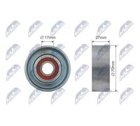Rullo tenditore, Cinghia Poly-V per NISSAN JUKE