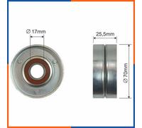 Rullo tenditore, cinghia poly-v per OPEL | 98005564