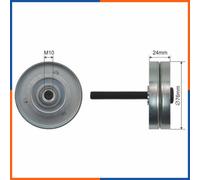NTY Galoppino/Guidacinghia, Cinghia Poly-V compatibile con AUDI VAG RNK-VW-009