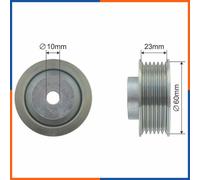 NTY Galoppino/Guidacinghia, Cinghia Poly-V compatibile con SUZUKI RNK-SU-008