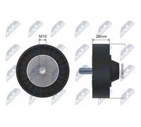 Rullo tenditore cinghia RNK-BM-027 NTY per BMW 3 3 Touring 1 5