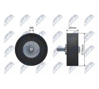 NTY Rullo tenditore cinghia RNK-FR-047 per Volvo, Ford
