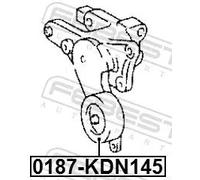 FEBEST 0187-KDN145 Rullo tenditore cinghia Poly-V