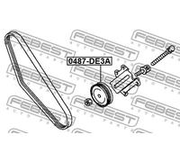 FEBEST 0487-DE3A Rullo tenditore cinghia Poly-V