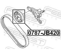 FEBEST 0787-JB420 Rullo tenditore cinghia Poly-V