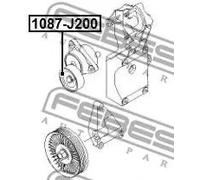 Rullo tenditore cinghia trapezoidale 1087-J200 FEBEST per DAEWOO OPEL NISSAN