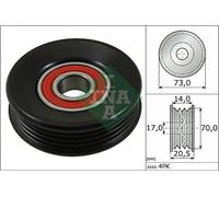 Rullo tenditore cinghia trapezoidale 531 0853 10 INA per HONDA SUBARU ROVER