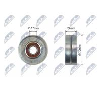 NTY RNK-AU-008 Rullo tenditore, Cinghia Poly-V per AUDI,SEAT,SKODA,VW