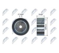 NTY RNK-PE-012 Rullo tenditore cinghia Poly-V
