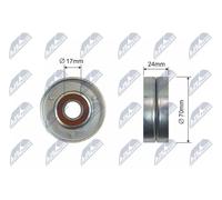 NTY Rullo tenditore, Cinghia Poly-V compatibile con AUDI SEAT SKODA VW VAG