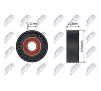 NTY Rullo tenditore, Cinghia Poly-V compatibile con BMW CITROËN/PEUGEOT MINI