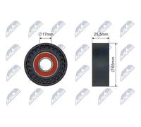 Rullo tenditore cinghia trapezoidale Plastica RNK-CT-061 NTY per RENAULT CITROËN