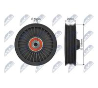 NTY Rullo tenditore cinghia Poly-V
