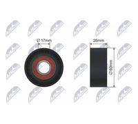 NTY RNK-PE-000 Rullo tenditore cinghia Poly-V