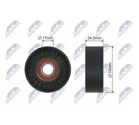 NTY RNK-VW-001 Rullo tenditore, Cinghia Poly-V per DAIHATSU,SUBARU,TOYOTA