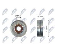 NTY Rullo tenditore, Cinghia Poly-V compatibile con AUDI SEAT SKODA VW VAG