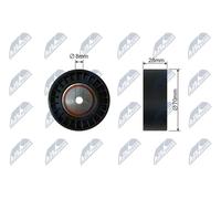 NTY RNK-CT-050 Rullo tenditore cinghia Poly-V