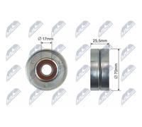 Rullo tenditore cinghia trapezoidale RNK-PL-016 NTY per OPEL HONDA