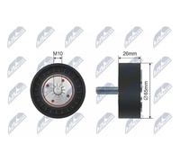 Rullo tenditore cinghia trapezoidale RNK-PL-028 NTY per CHEVROLET OPEL