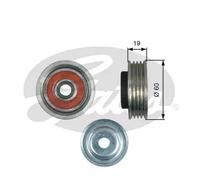 GATES T39181 Rullo tenditore cinghia Poly-V Rullo tendicinghia Puleggia tendicinghia Rullo tenditore cinghia