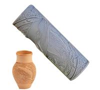 Rullo Texture per Argilla - Strumento di Modellazione con Motivi Incisi di E Uccelli - Rullo Artigianale per Ceramica, Piastrelle, Creta E Progetti Artistici Fatti A Mano
