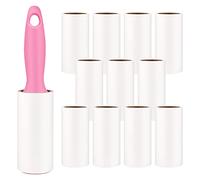 Rullo Togli Peli Animali, Rotoli di Ricambio di Carta, 12 ricariche Fogli Rulli Adesivi Leva peli lint Roller Spazzole levapelucchi Manuale per Capelli, Bianco