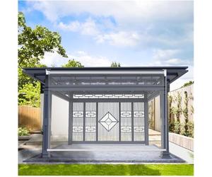 Rullo trasparente impermeabile, tende avvolgibili trasparenti for esterni, giardino, tende a rullo in plastica PVC antivento(85x250cm/19.6x98.4in)