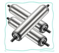 Rullo trasportatore, Confezione da 3 Rulli a gravità, Rullo di ricambio for trasmissione for magazzini Fabbrica lavorazione del legno Dia 1,5 "2,4"(Dia 38mm(1.5"),L 900 mm (35.4"))