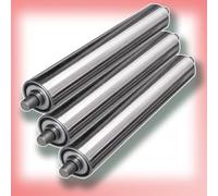 Rullo trasportatore in acciaio inox, Rullo scorrevole for carichi pesanti a gravità commerciale da 3 pezzi, diametro 1"-2,4"(Dia 32mm(1.25"),L 700 mm(27.5"))