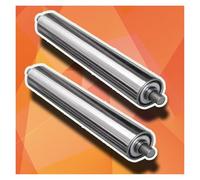 Rullo trasportatore, Rulli di gravità da 2 pacchi, rulli ricambio for trasportatori non alimentati alimentazione for la lavorazione del legno diametro 1,25" 2"(Dia 50mm(2"),L650mm(25.6"))