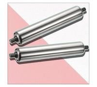 Rullo trasportatore, Rullo scorrevole non alimentato commerciale di fabbrica da 2 pezzi for la lavorazione del legno nei magazzini(Dia 60mm(2.4"),L 300 mm (11.8"))