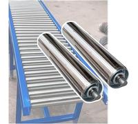 Rullo Trasportatore Rullo Trasportatore in Acciaio Inossidabile per Logistica E Trasporti, Rulli Trasportatori per Impieghi Gravosi - Confezione da 2, Dia 1.5"/38mm, L 27.5"/700MM