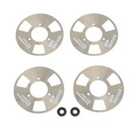Rulto per bobina cassetta Professional Metal Blank Blank Fai -Famade Cassette 4 Reels 2 Wheels Music Recording Kit (Grigio nero)
