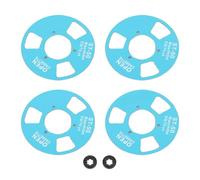 Rulto per bobina cassetta Professional Metal Blank Blank Fai -Famade Cassette 4 Reels 2 Wheels Music Recording Kit (Blu)